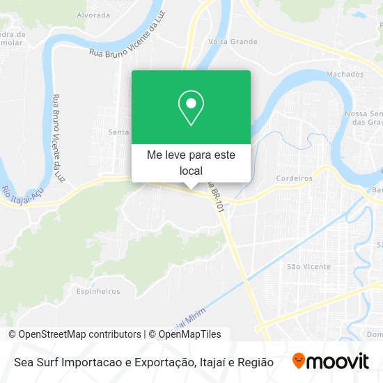 Sea Surf Importacao e Exportação mapa