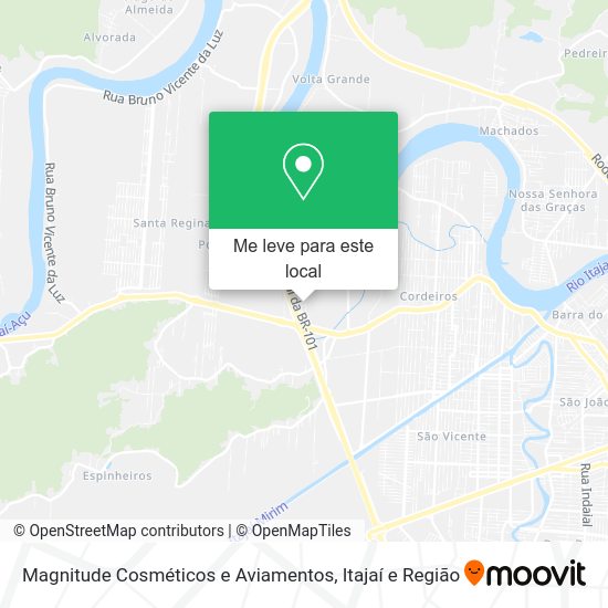 Magnitude Cosméticos e Aviamentos mapa