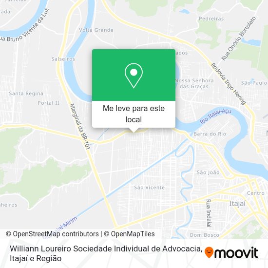 Williann Loureiro Sociedade Individual de Advocacia mapa