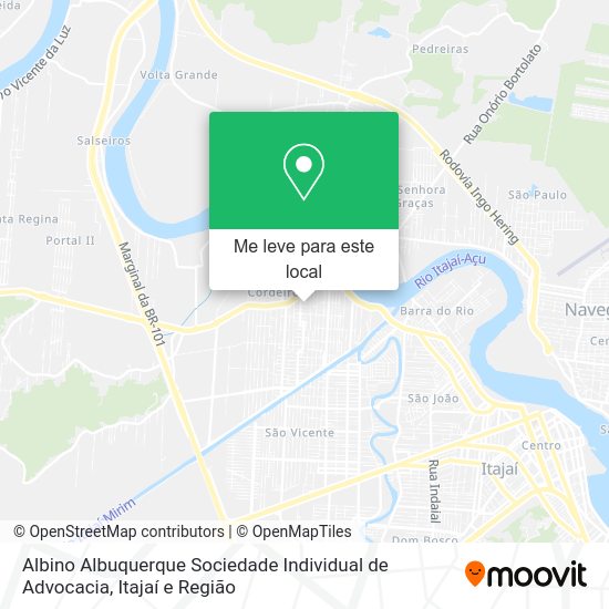 Albino Albuquerque Sociedade Individual de Advocacia mapa
