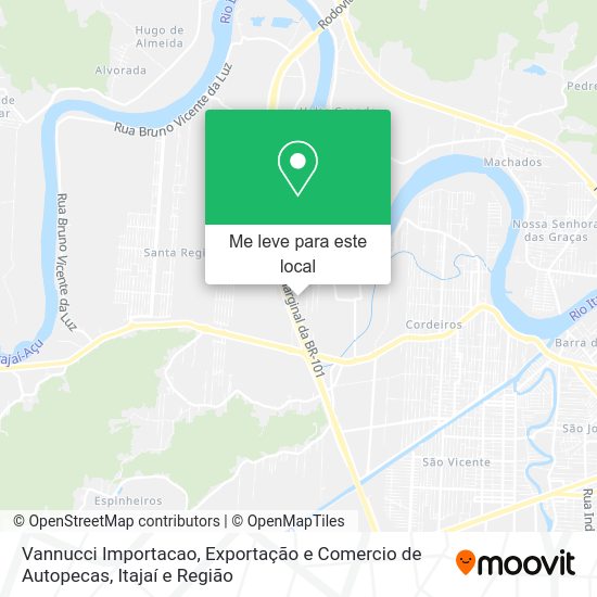 Vannucci Importacao, Exportação e Comercio de Autopecas mapa