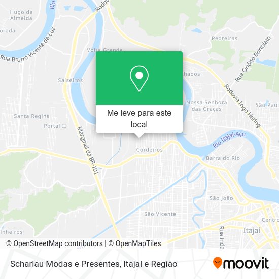 Scharlau Modas e Presentes mapa