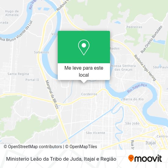 Ministerio Leão da Tribo de Juda mapa