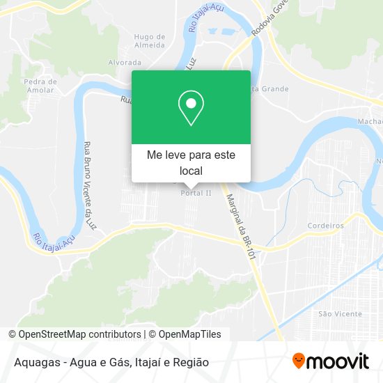 Aquagas - Agua e Gás mapa