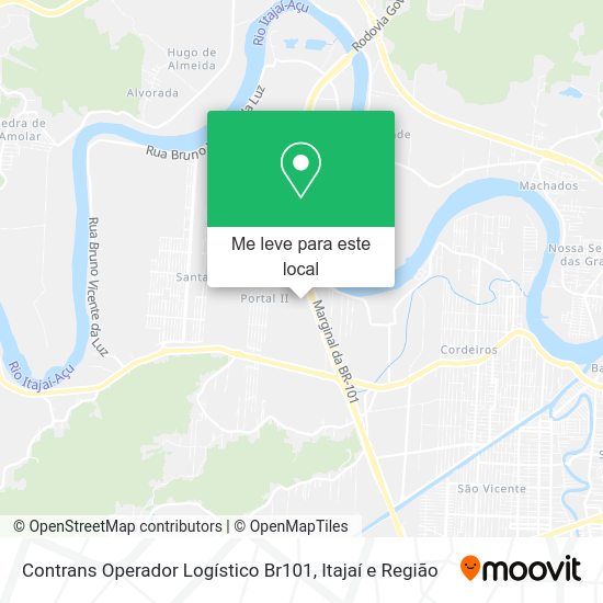 Contrans Operador Logístico Br101 mapa