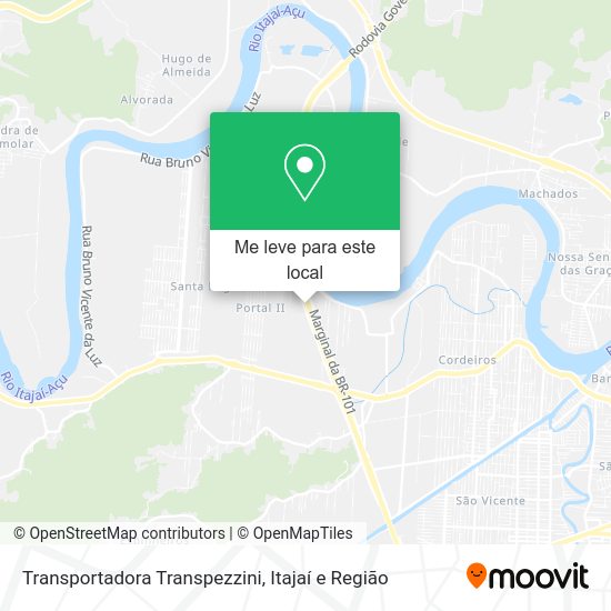 Transportadora Transpezzini mapa