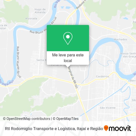 Rtl Rodomiglio Transporte e Logística mapa