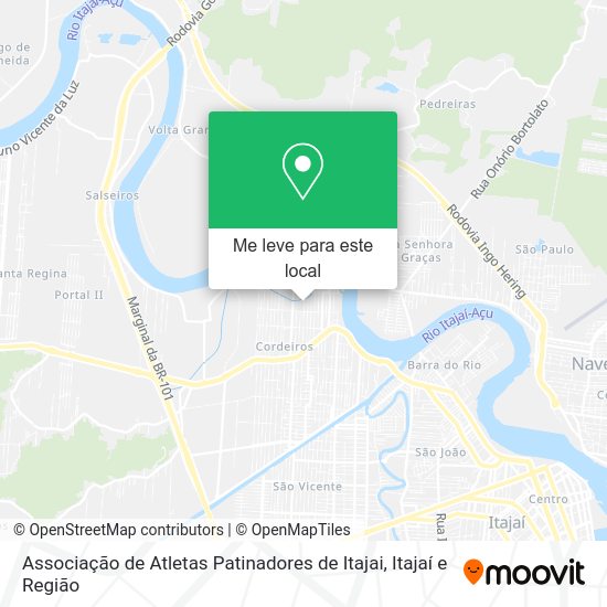 Associação de Atletas Patinadores de Itajai mapa