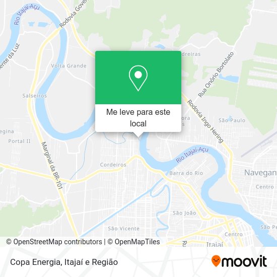 Copa Energia mapa
