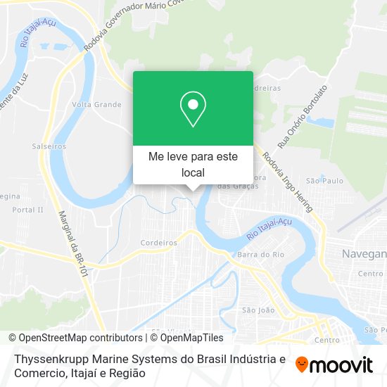 Thyssenkrupp Marine Systems do Brasil Indústria e Comercio mapa
