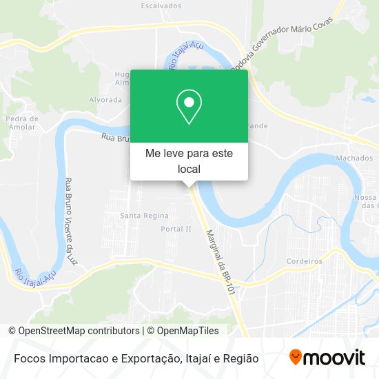 Focos Importacao e Exportação mapa