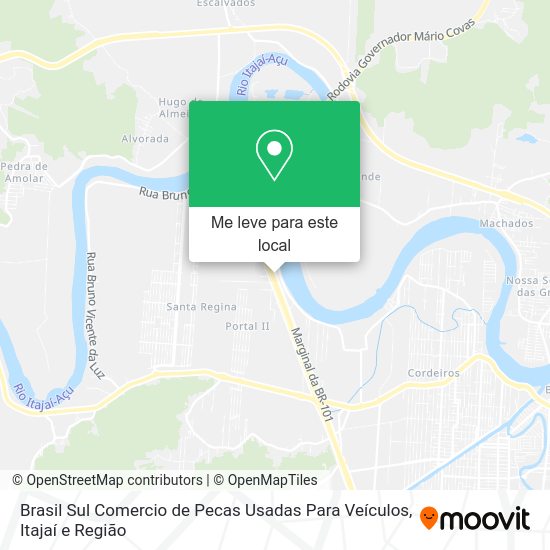 Brasil Sul Comercio de Pecas Usadas Para Veículos mapa
