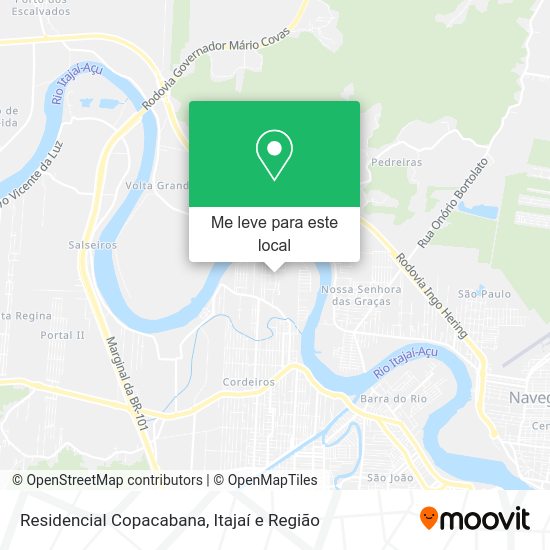 Residencial Copacabana mapa