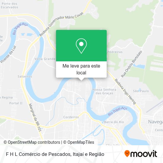 F H L Comércio de Pescados mapa