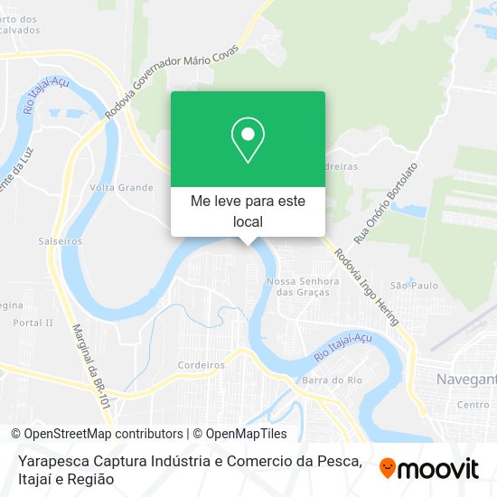 Yarapesca Captura Indústria e Comercio da Pesca mapa