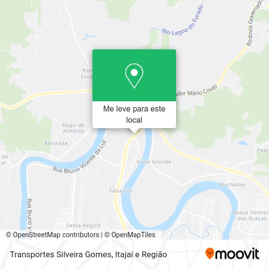 Transportes Silveira Gomes mapa