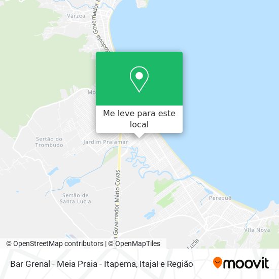 Bar Grenal - Meia Praia - Itapema mapa