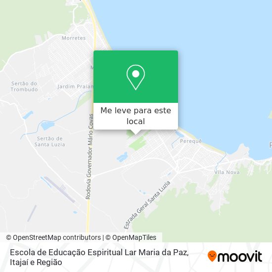 Escola de Educação Espiritual Lar Maria da Paz mapa