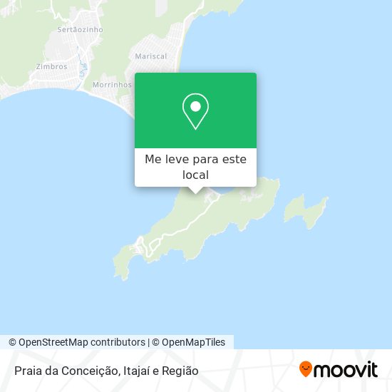 Praia da Conceição mapa