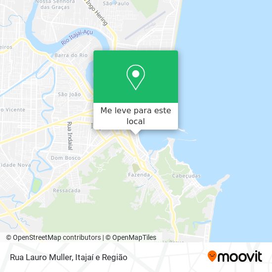 Rua Lauro Muller mapa