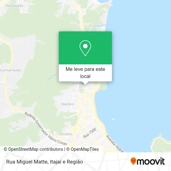 Rua Miguel Matte mapa