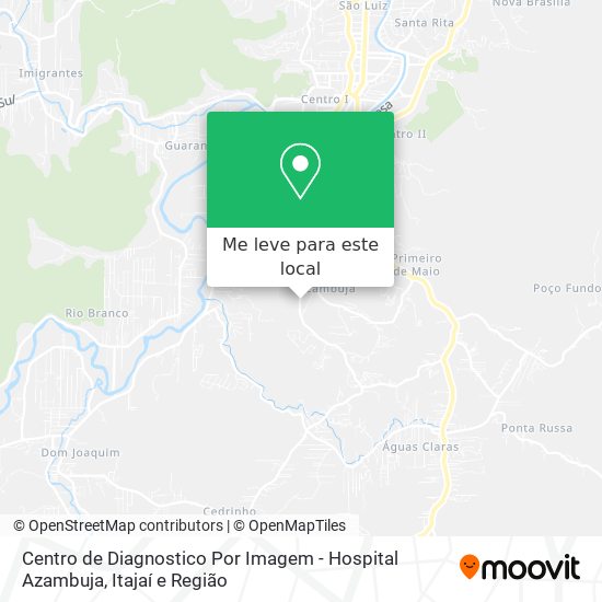 Centro de Diagnostico Por Imagem - Hospital Azambuja mapa