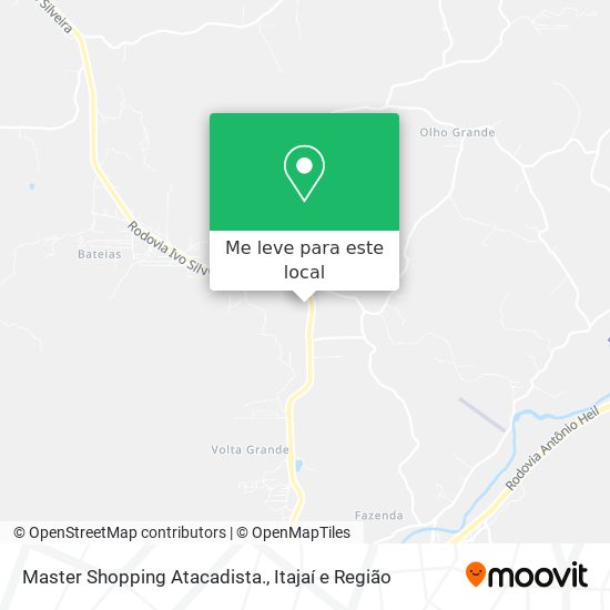 Master Shopping Atacadista. mapa