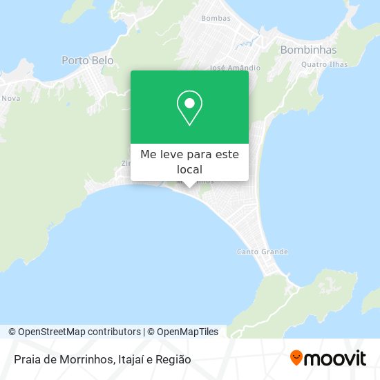 Praia de Morrinhos mapa