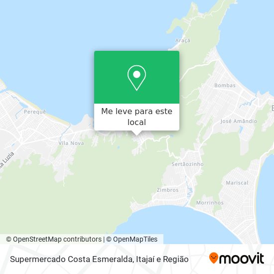 Supermercado Costa Esmeralda mapa