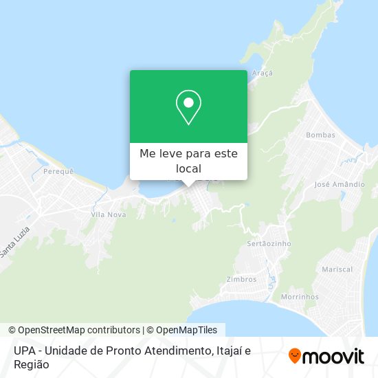 UPA - Unidade de Pronto Atendimento mapa