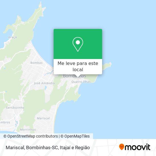 Mariscal, Bombinhas-SC mapa