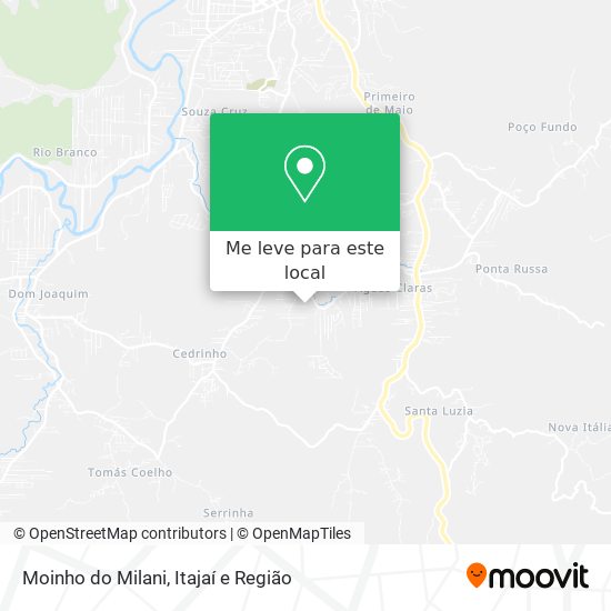 Moinho do Milani mapa