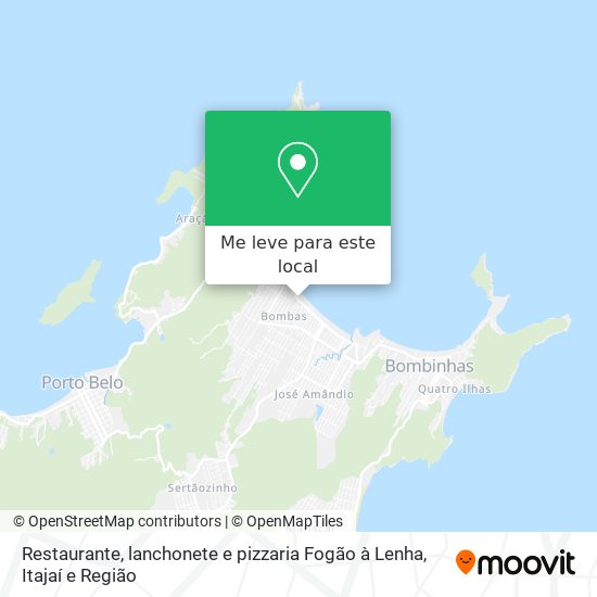 Restaurante, lanchonete e pizzaria Fogão à Lenha mapa