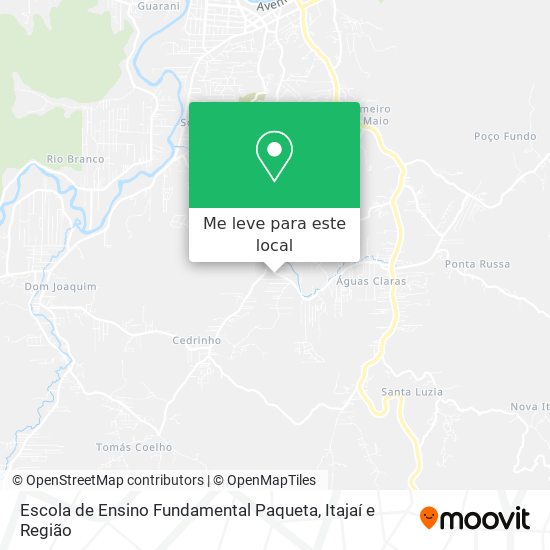 Escola de Ensino Fundamental Paqueta mapa