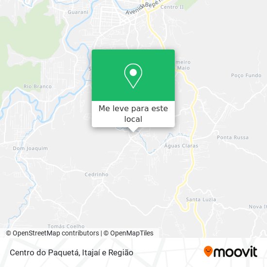 Centro do Paquetá mapa