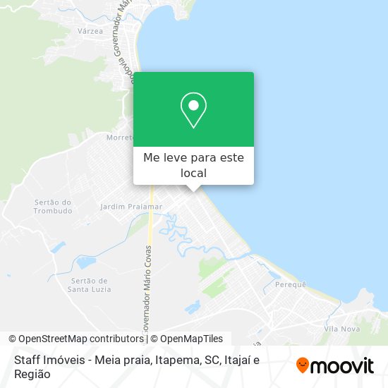 Staff Imóveis - Meia praia, Itapema, SC mapa