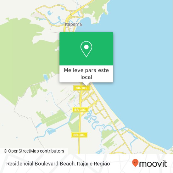 Residencial Boulevard Beach mapa