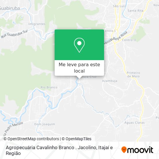 Agropecuária Cavalinho Branco . Jacolino mapa