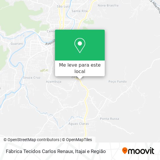 Fábrica Tecidos Carlos Renaux mapa