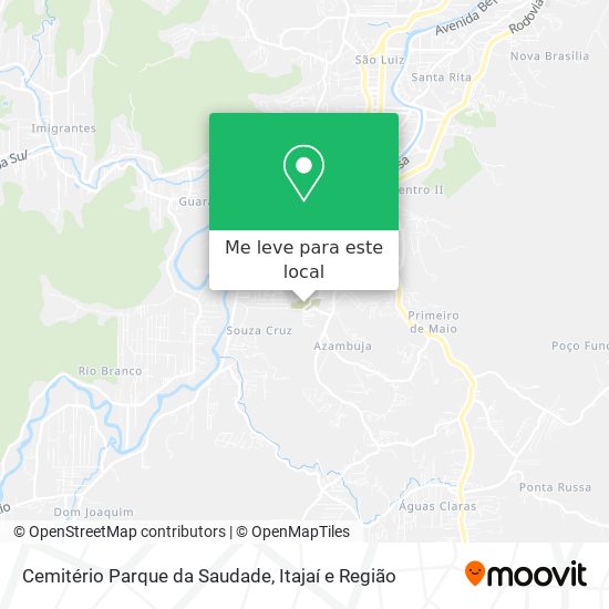 Cemitério Parque da Saudade mapa