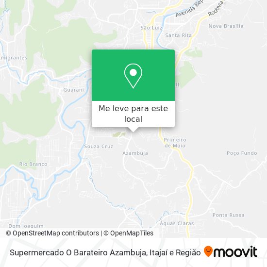 Supermercado O Barateiro Azambuja mapa