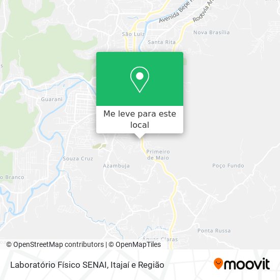 Laboratório Físico SENAI mapa