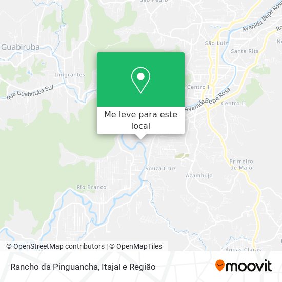 Rancho da Pinguancha mapa