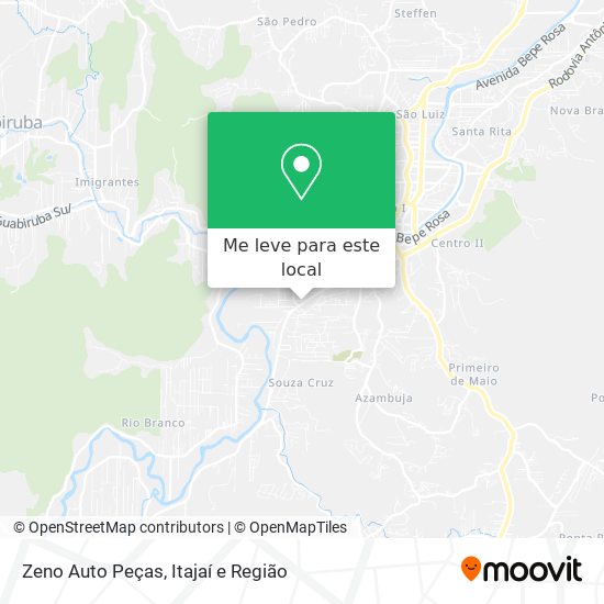 Zeno Auto Peças mapa