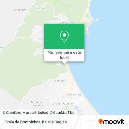 Praia de Bombinhas mapa