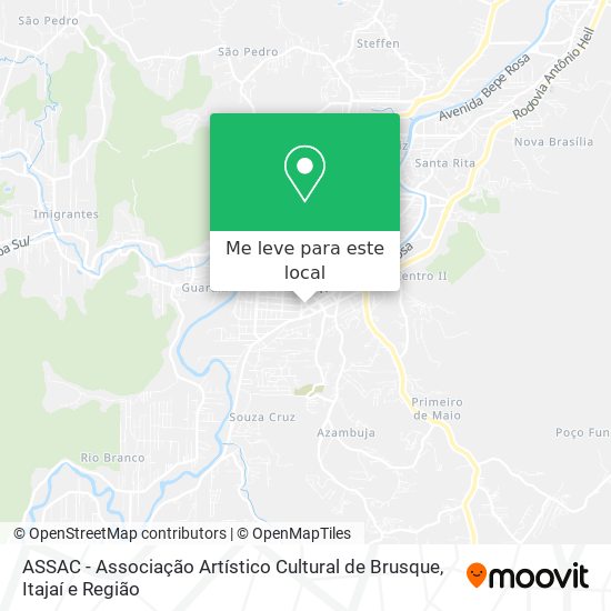 ASSAC - Associação Artístico Cultural de Brusque mapa