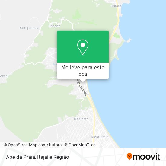 Ape da Praia mapa