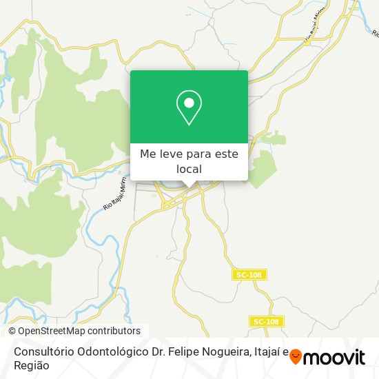 Consultório Odontológico Dr. Felipe Nogueira mapa