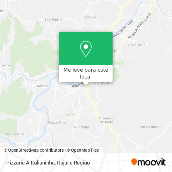 Pizzaria A Italianinha mapa