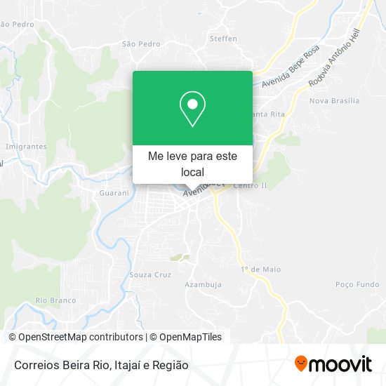 Correios Beira Rio mapa